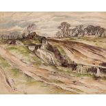 * FREDERICK GEORGE WILLS, ARCA (1901-1993, BRITISH) Saddington 1948 pen, ink and watercolour,