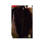 Brown mink 3/4 length ladies jacket