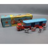 Corgi Major Toys Bedford Circus Horse Transporter, with horses, Model No 1130, with box