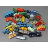 Tub: quantity of playworn die-cast toys to include Dinky, Lesney etc