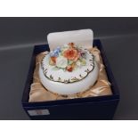 Royal Crown Derby 90th birthday celebration of HM Queen Elizabeth the Queen Mother, with floral