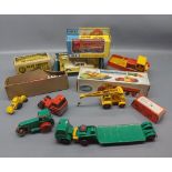 Box: assorted die-cast vehicles, to include boxed Matchbox K1 Foden Tipper Truck; boxed AA Morestone