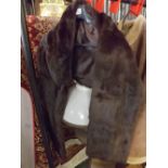 Dark brown mink ladies shrug