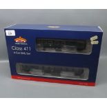 Boxed Bachmann scale 1-76/00 "Class 411" - four car Emu set