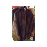 Brown mink 3/4 length ladies jacket