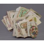Quantity of assorted Victorian greetings cards, postcards and ephemera