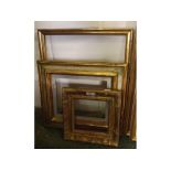 Three assorted picture frames, the largest 14 x 17ins (3)