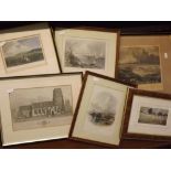 Group of eleven assorted prints, engravings etc, assorted sizes (11)