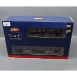 Boxed Bachmann scale 1-76/00 "Class 411" - four car Emu set