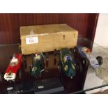 Four vintage Scalextric cars