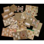 Box: 26 cigarette card sets and small corner slot albums including Ardath 1936, Figures of Speech;