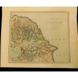 C SMITH: A NEW MAP OF YORKSHIRE DIVIDED INTO RIDINGS &c, engraved hand coloured map, 1801, 4