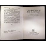 AGATHA CHRISTIE: THE MYSTERY OF THE BLUE TRAIN, London, W Collins [1928] 1st edition, original red