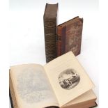 CHARLES DICKENS, 3 titles: SKETCHES BY BOZ ..., London, Chapman & Hall, 1850, contemporary half calf