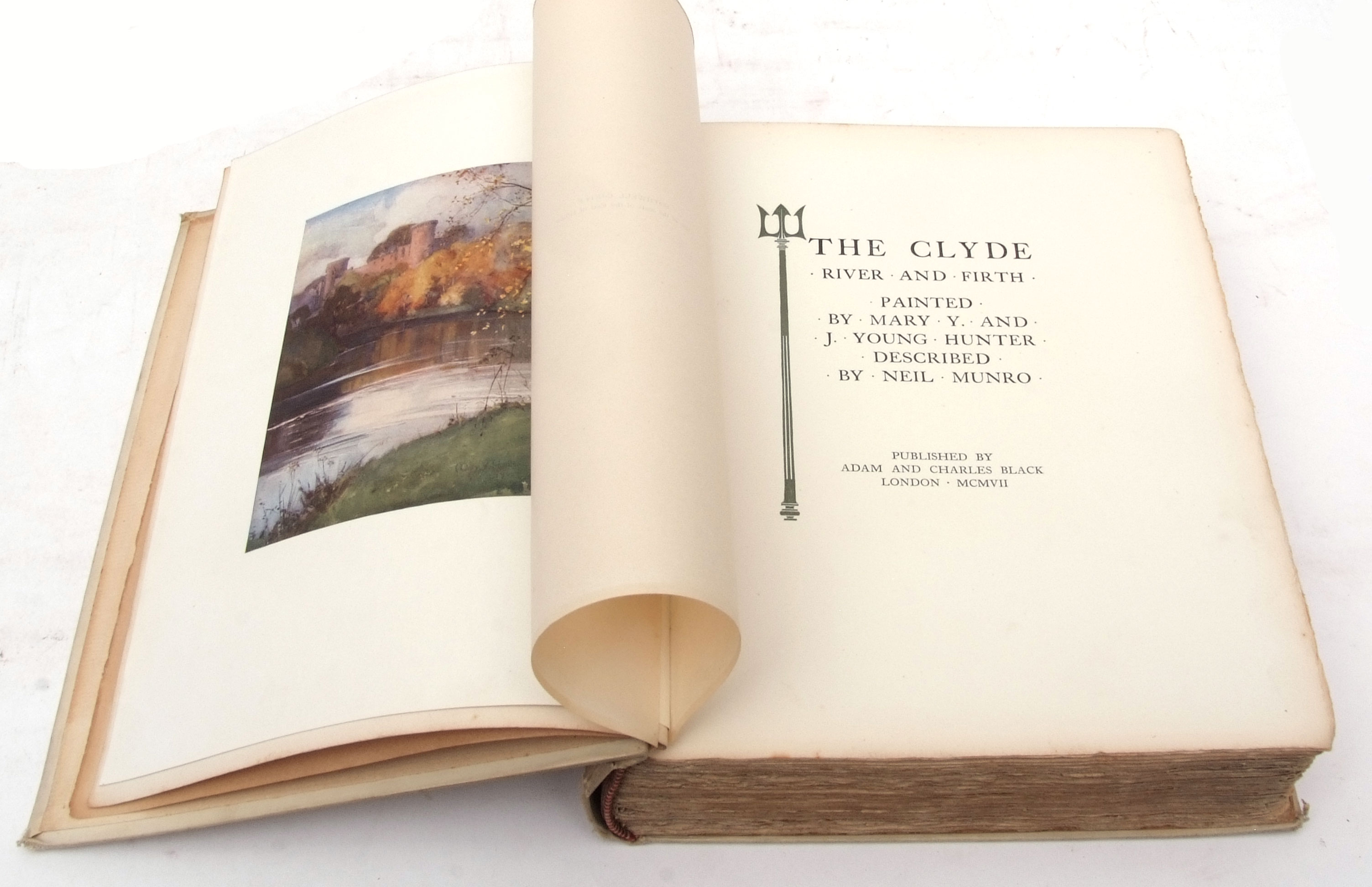 NEIL MUNRO: THE CLYDE RIVER AND FIRTH, illustrated Mary Y and J Young Hunter, London, Adam & Charles