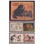 LOUIS WAIN: CATS OF ALL SORTS, London, Geographica circa 1916, 18 full page illustrations