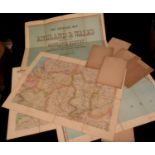 JOHN BARTHOLOMEW: THE IMPERIAL MAP OF ENGLAND AND WALES ACCORDING TO THE ORDNANCE SURVEY WITH THE