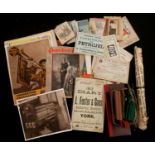 One box: assorted ephemera