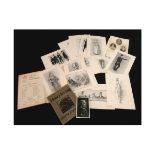 AUSTIN BRERETON: HENRY IRVING, 1905, souvenir/memorial with real photographic postcard of Henry