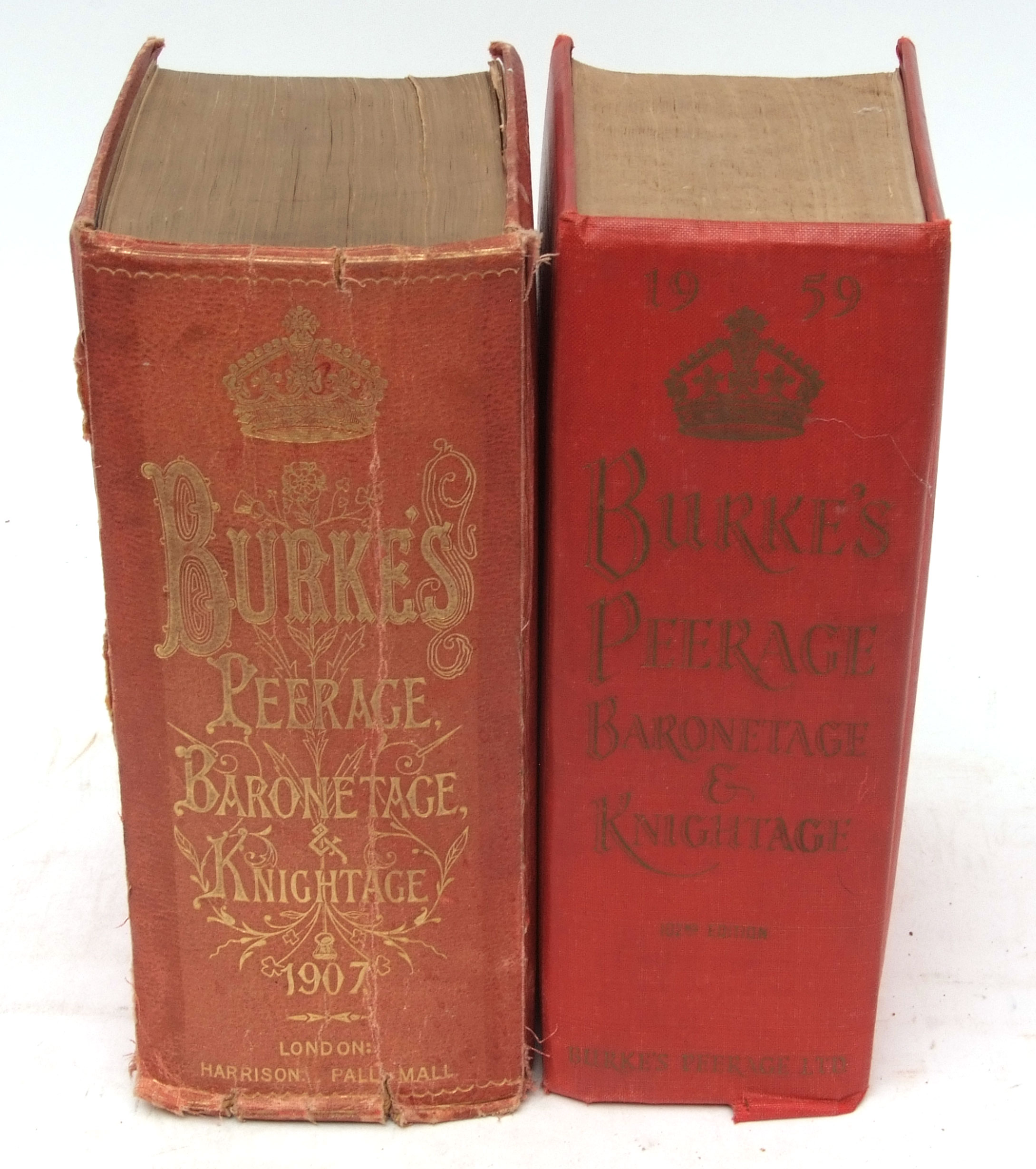 SIR BERNARD BURKE: A GENEALOGICAL AND HERALDIC HISTORY OF THE PEERAGE AND BARONETAGE ..., London,