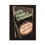 FRANK VOSPER: LOVE FROM A STRANGER, A PLAY IN THREE ACTS (BASED ON A SHORT STORY BY AGATHA