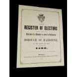 THE REGISTER OF ELECTORS ... FOR THE BOROUGH MAIDSTONE 1895, Maidstone, Burgiss-Brown, 1895,