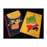 JEAN DE BRUNHOFF: 2 titles: BABAR THE KING, London, 1936, 1st edition, folio, original cloth