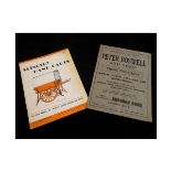 Two circa mid-20th century trade catalogue: PETER BOSWELL AND SONS TRADE PRICE LIST OF MOTOR, COACH,