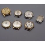 Box: seven assorted gents wristwatches