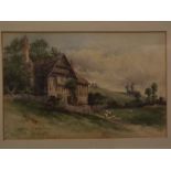 E Hargitt, signed, dated July 19th 75, watercolour, inscribed, "Kingswood, Warwickshire", 9 1/2 x