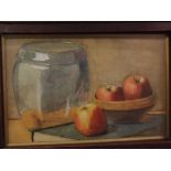 Unsigned, pair of watercolours (one unframed), Still Life Studies, 7 x 10ins (2)