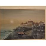 Mick Bensley, signed and dated '85, watercolour, "Early morning Sheringham", 13 x 19ins