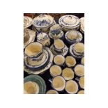 Large quantity of Royal Doulton Norfolk wares comprising a hexagonal tureen, circular tureen, tea