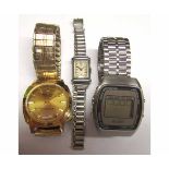 Mixed Lot: three various base metal cased wrist watches including Milan, Citadel and Buler,