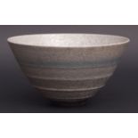 Robin Welch Studio pottery bowl of tapering conical form, 11ins diam