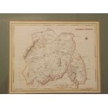 After R Creighton, engraved by I Dower, hand coloured engraved map, "Queen's County", 7 x 9ins