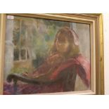 William Armour, RSA, RSW, signed and dated '56 pastel, Portrait of Juliet Anne, 19 x 23ins