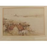 Victor Noble Rainbird, signed and dated 1934, watercolour, inscribed "An impression on the Tyne", 10