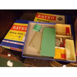 Bayko accessory outfit kit, boxed, model no 12C together with a further building outfit, model no 11