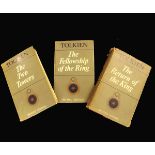 J R R TOLKIEN: THE LORD OF THE RINGS, 1966 2nd edition, 3 volumes, each original cloth, dust-