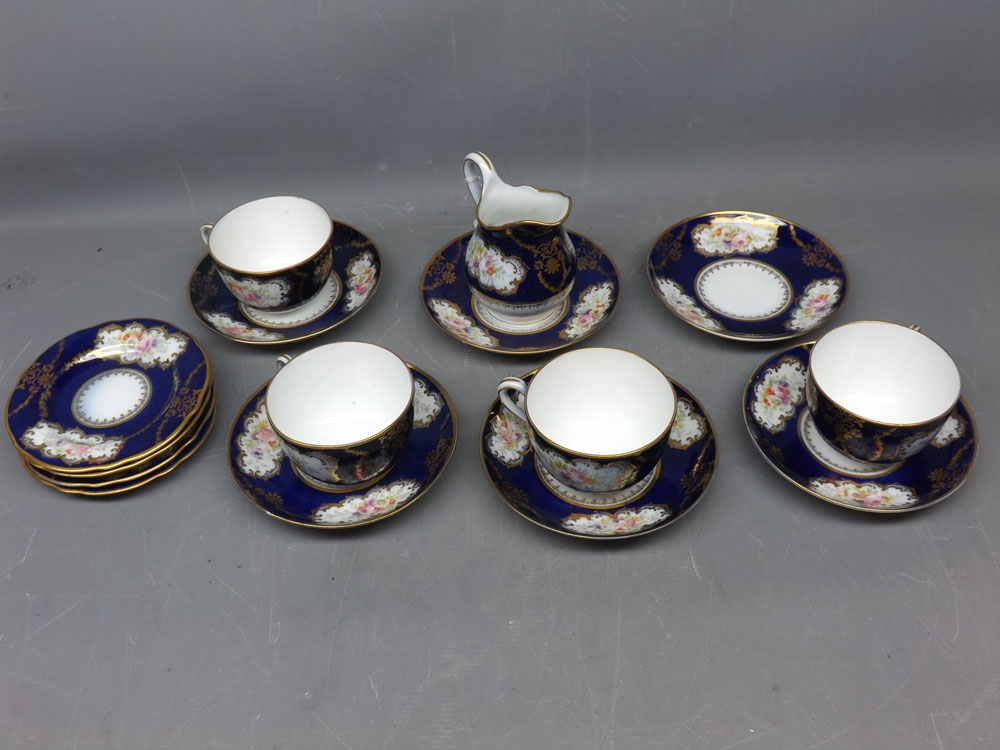 Decorative European part tea service