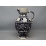 German stoneware ewer, 12ins high