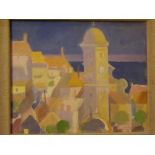 Terry Bestwick, signed and dated '93, oil on board, "Ville Franche", 9 1/2 x 11 1/2 ins