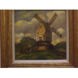 William Plumstead, signed oil on board, "Old Mill at Henfield", 9 x 9ins