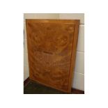 19th century satinwood and marquetry panel, 21 x 28ins