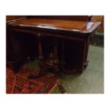 19th century aesthetic period fold top card table on quadruped base, 38ins wide