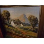 Johannes H Rabe, signed and dated '42, oil on board, South African landscape, 18 1/2 x 26 1/2 ins