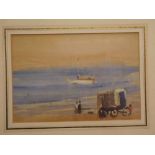 Robert G D Alexander (1875-1945, British) "The Bathing Machine", watercolour, signed lower right,