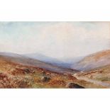 William Henry Dyer, signed, gouache, West Country Tor, 11 1/2 x 18 1/2 ins