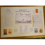 Reproduction gilt framed print of the Museum of Rugby Twickenham, The Laws of Rugby and Football